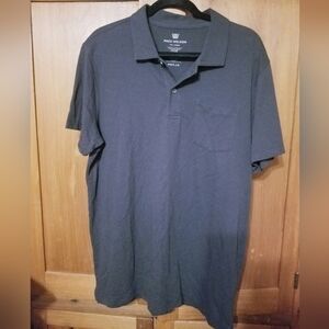 Mack Weldon Vesper Micro Mesh Polo Shirt Total Eclipse Navy Blue Size XXL